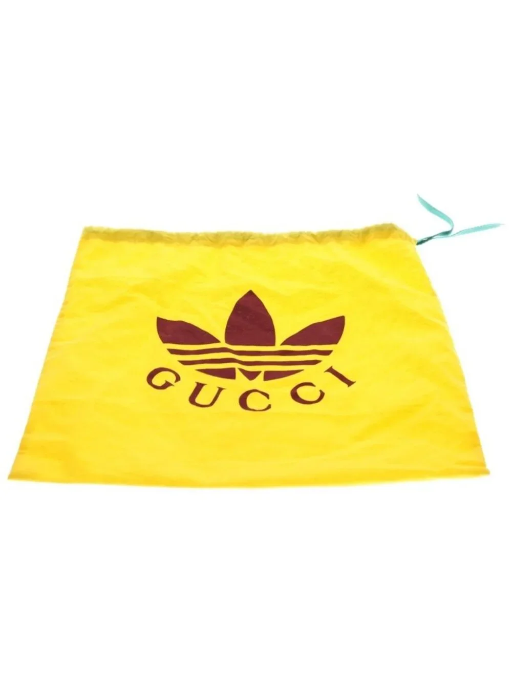Gucci Adidas Logo Leather Shoulder Bag Black Blue